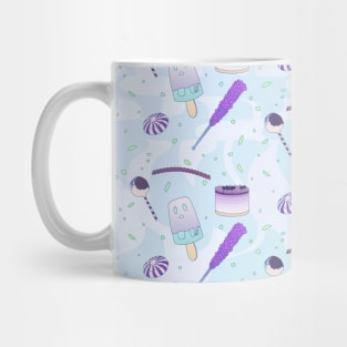 Pastel Goth ghost popsicle rock candy pattern Mug